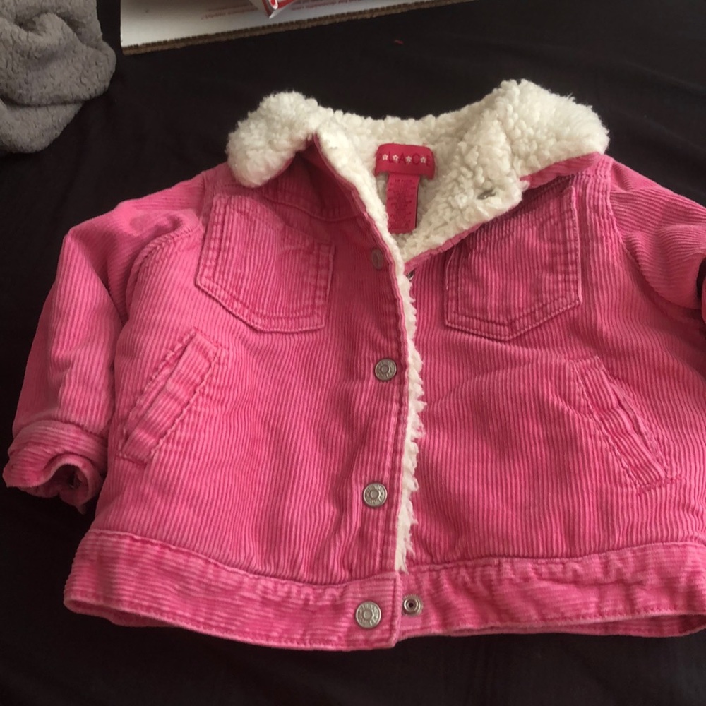 Warm fur lined jacket